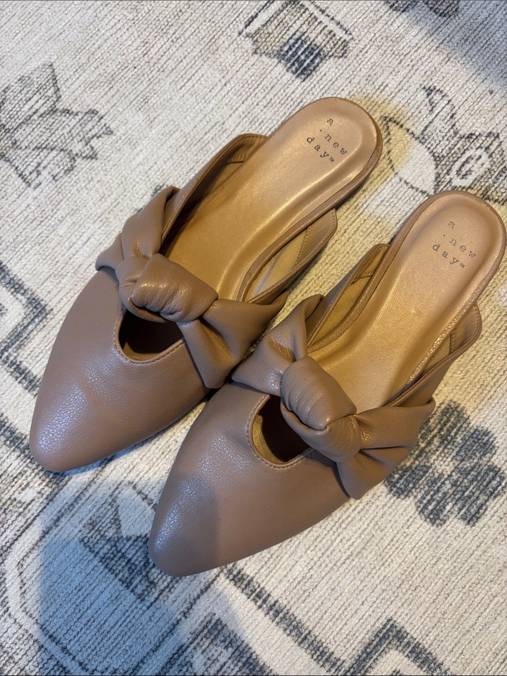 a new day mocha knot mules